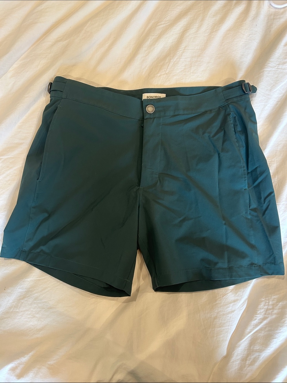 Bonobos Teal Green board shorts